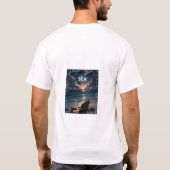 Dromen op het Zee – Sunset Beach Back Print Mannen T-shirt (Achterkant)
