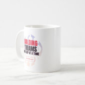 Dromen opbouwen koffiemok (Voorkant links)