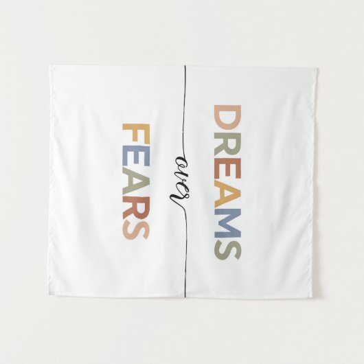 Dromen over angsten wandkleed (Voorkant (horizontaal))