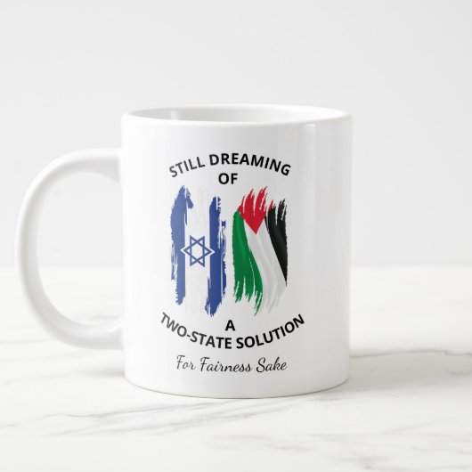 Dromen over een tweestatenoplossing grote koffiekop (Links)