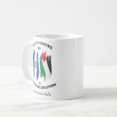 Dromen over een tweestatenoplossing koffiemok (Voorkant links)