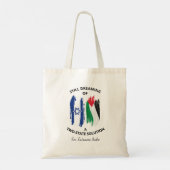 Dromen over een tweestatenoplossing tote bag (Achterkant)