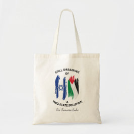 Dromen over een tweestatenoplossing tote bag