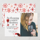 Dromen over een witte kerstkaart (Voorkant / Achterkant)