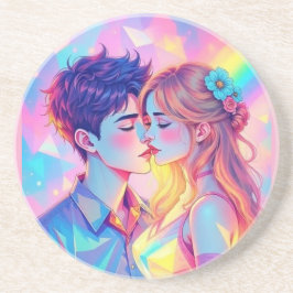 Dromen over slim Hoesje Zandsteen Onderzetter