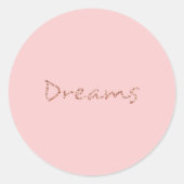 Dromen - ronde sticker (Voorkant)