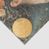 Dromen te midden van Moonlit Bloemen - Decoupage - Tissuepapier (Detail)