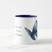 Dromen van Blauwe Vlinder Mok (Midden)