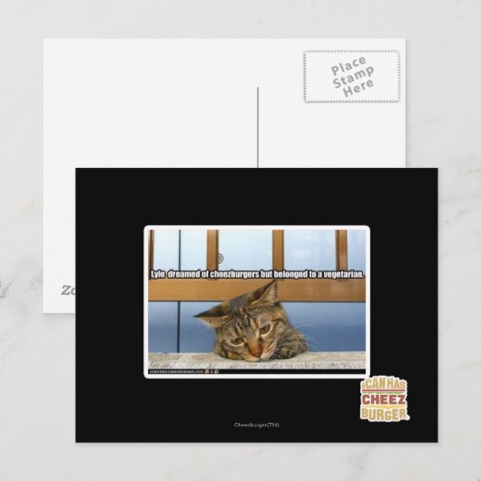 Dromen van Cheesburgers Briefkaart (Voorkant / Achterkant)