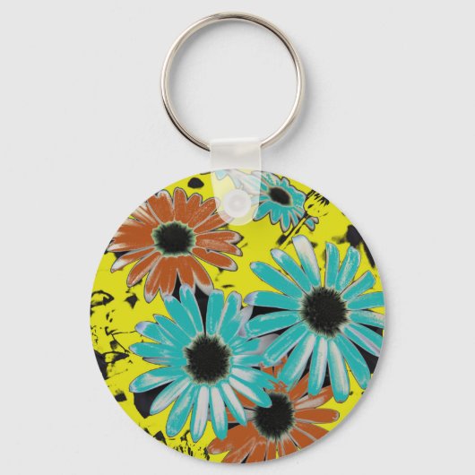 Dromen van Daisies Button sleutelhanger (Voorkant)
