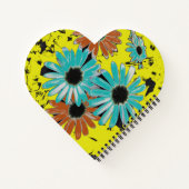 Dromen van Daisies Heart Shaped Notitieboek (Achterkant)