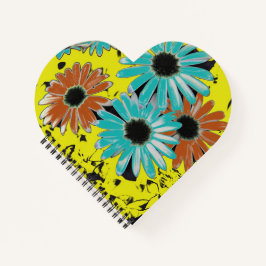 Dromen van Daisies Heart Shaped Notitieboek