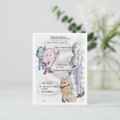 dromen van de beller briefkaart (Staand voorkant)