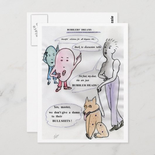 dromen van de beller briefkaart (Voorkant / Achterkant)