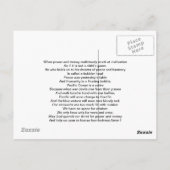 dromen van de beller briefkaart (Achterkant)