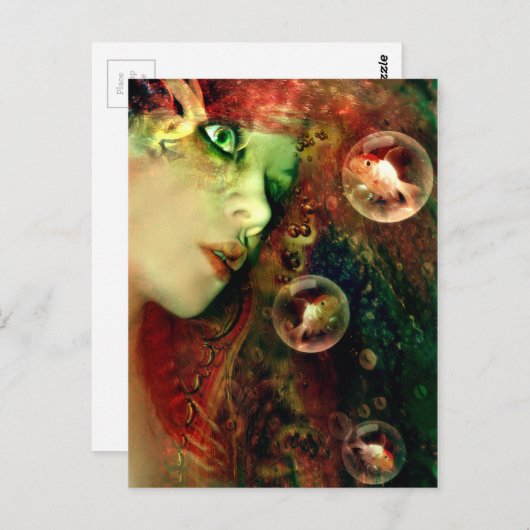 Dromen van de diepte briefkaart (Voorkant / Achterkant)