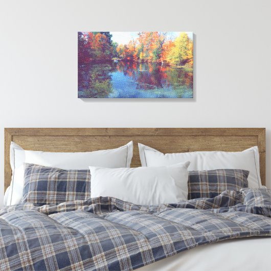dromen van de herfst canvas afdruk (Insitu (Slaapkamer))