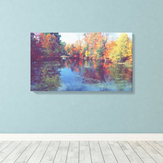 dromen van de herfst canvas afdruk (Insitu (Houten vloer))
