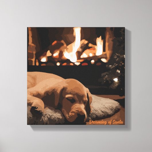 Dromen van de Kerstman Canvas Afdruk (Voorkant)