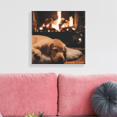 Dromen van de Kerstman Canvas Afdruk (Insitu (Woonkamer))