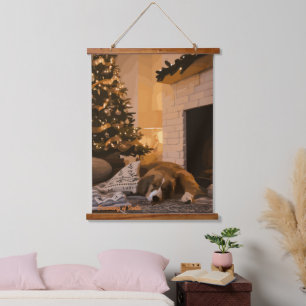 Dromen van de Kerstman Hangend Wandkleed