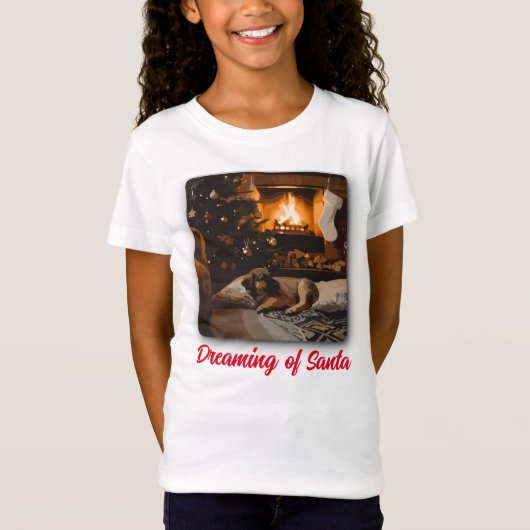 Dromen van de Kerstman T-shirt (Voorkant)