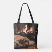 Dromen van de Kerstman Tote Bag (Achterkant)