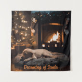 Dromen van de Kerstman Wandkleed (Voorkant)