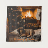 Dromen van de Kerstman Wandkleed (Voorkant)