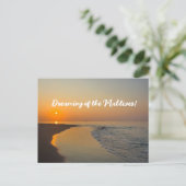 Dromen van de Malediven! Briefkaart (Staand voorkant)