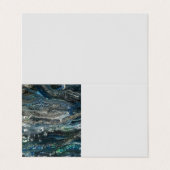 Dromen van de oceaan abstract schilderij visitekaartje (Buitenkant ongevouwen)