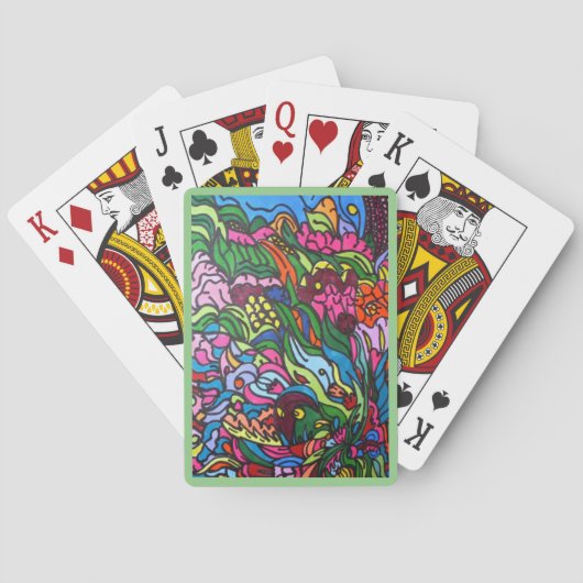 dromen van dolfijnen pokerkaarten (Achterkant)