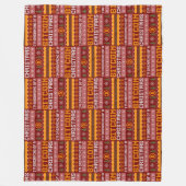 Dromen van een BITCOIN KERSTMIS Faux Knit Pattern Fleece Deken (Voorkant)