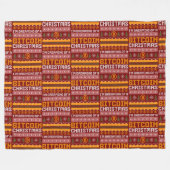 Dromen van een BITCOIN KERSTMIS Faux Knit Pattern Fleece Deken (Voorkant (Horizontaal))
