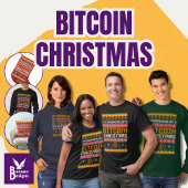 Dromen van een BITCOIN KERSTMIS Faux Knit Pattern Trui