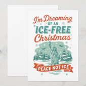 Dromen van een ICE-vrije Kerst Kaart (Voorkant / Achterkant)