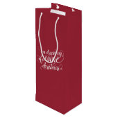 Dromen van een kerstwijn | Vakantie Wijn Cadeautas (Achterkant Gekanteld)