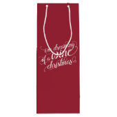 Dromen van een kerstwijn | Vakantie Wijn Cadeautas (Achterkant)