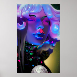 Dromen van een Mood Zo Blauw - Ken Gage Art Poster