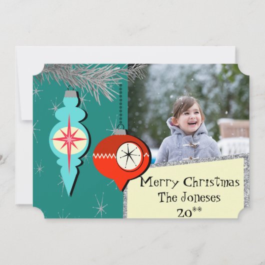 Dromen van een retro kerstkaart (Voorkant)