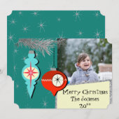 Dromen van een retro kerstkaart (Voorkant / Achterkant)