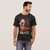 Dromen van een rode wijn kerst. t-shirt (Voorkant volledig)