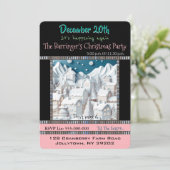 Dromen van een uitnodiging voor een wit kerstfeest (Staand voorkant)