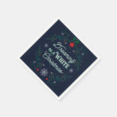 Dromen van een White Christmas Party Papieren serv Servet (Hoek)
