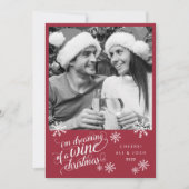 Dromen van een wijnkerstmis | Foto Feestdagenkaart (Voorkant)