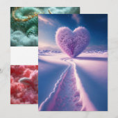 Dromen van een winternacht: huwelijksuitnodiging o kaart (Voorkant / Achterkant)