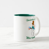 Dromen van een witte kerst Mok (Voorkant rechts)