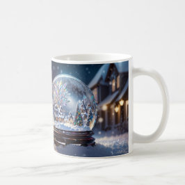 Dromen van een witte kerst Mok, sneeuw Wereldbol Koffiemok
