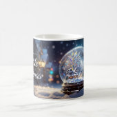 Dromen van een witte kerst Mok, sneeuw Wereldbol Koffiemok (Center)