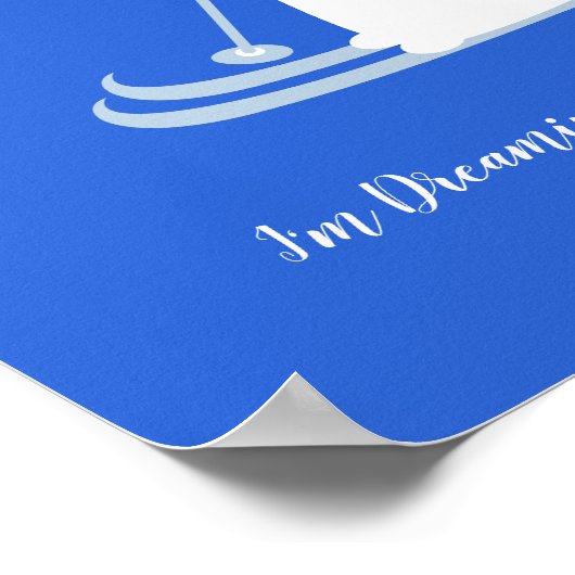 Dromen van een witte kerst - Ski Mouse Poster (Hoek)